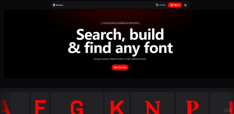drFonts → AI字体生成器 🔤
