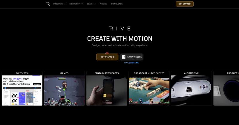 Rive:让交互动效像「拖拽播放」一样简单的神器