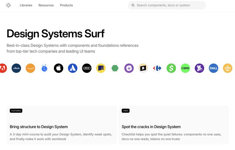Design Systems Surf:一个专为设计师打造的「系统化灵感」工具箱 🧰