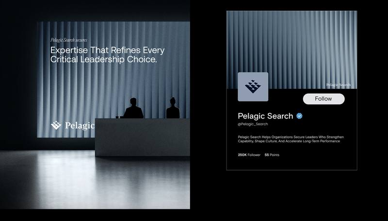 Pelagic Search Visual Identity:猎头行业的海洋意象品牌重塑 🐟