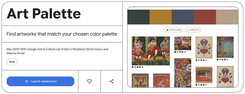 Art Palette:谷歌艺术实验色彩配色工具