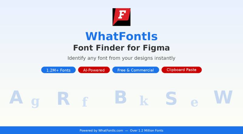 WhatFontIs Font Finder:Figma 字体识别插件 🔤