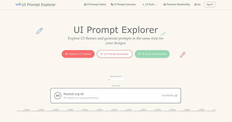UI Prompt Explorer : AI UI 风格灵感 + 提示词神器 🎨