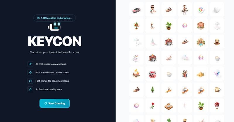 KEYCON:AI 图标生成工作室 ✨