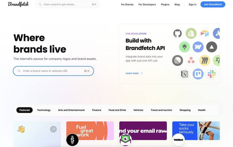 Brandfetch:品牌资产扒皮器